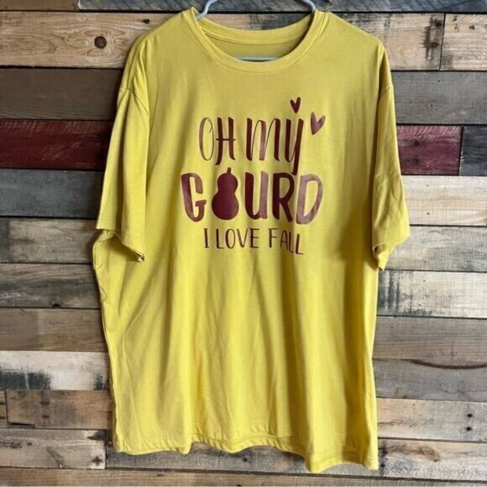 George Gold Gourd Fall Tee Size 2X